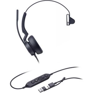 Yealink UH46 Mono Teams - Kantoorheadset - Bedraad - USB-C/A