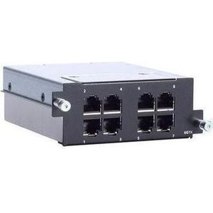 Moxa RM-G4000-8GTX - Gigabit Ethernetmodule met 8 101001000BaseT(X)-poorten (8 ports), Netwerkschakelaar