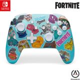 PowerA - Draadloze Controller - Fortnite Sticker Mania - Zwart - USB-C Oplaadkabel