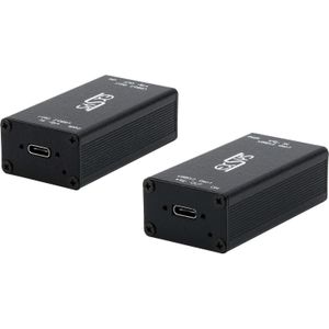 Exsys USB 3.2 Gen 1 Managing Adapter (USB-C, 1 portie), Docking station + USB-hub, Zwart