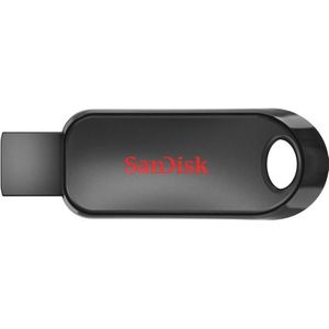 SANDISK Cruzer Snap USB Flash Drive 128 GB (128 GB), USB-stick, Zwart