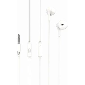 xO Bedrade oortelefoon EP39 aansluiting 3,5mm wit (Bedraad), Koptelefoon, Wit