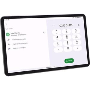 Majestic Octa-Core, 128 GB, 8 GB RAM, Android 14, 4G, Wi-Fi, Dual-Kamera, GPS (4G, 12", 128 GB, Grijs), Tablet