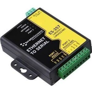 Brainboxes Ethernet 1 poort RS232 + 1 poort (RS-232), Netwerkkaarten, Veelkleurig