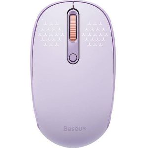 Baseus - F01B - Draadloze Muis - Paars - Tri-Mode 2.4G BT 5.0 1600 DPI