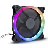 Intertech Argus RS-051 Ventilator - 12 cm - Zwart - RGB LED