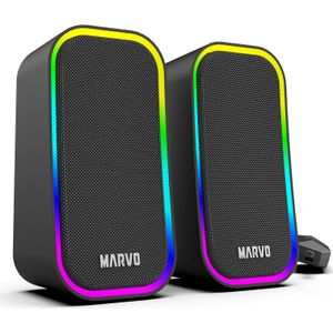 Marvo SG-285 Havoc20 (1 paar, 6 W), HiFi + Home Cinema luidsprekers, Zwart