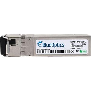 BlueOptics Transition Networks TN-SFP-10G-U-80 Compatibel SFP+ BO55J49680D, Zendontvangers, Zilver