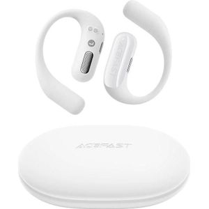 Acefast - Wireless Earbuds (FA002) - for Sports, Bluetooth V5.3, IP54, 500mAh - White (Draadloze), Koptelefoon, Wit