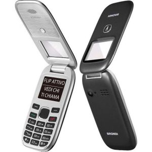 Brondi Venster+ (1.77", 1.30 Mpx, 2G), Sleutel mobiele telefoon, Zwart