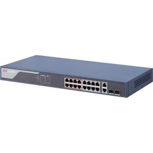 Hikvision DS-3E1318P-SI (16 ports), Netwerkschakelaar, Zwart