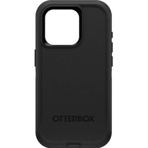 OtterBox Verdediger (iPhone 15 Pro), Smartphonehoes, Zwart