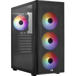 AeroCool - Designer-G-BK-v1 - PC-behuizing - Zwart - Gehard Glas en Metaal
