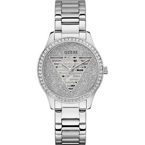 Guess, Horloge, Lady IDOL Polshorloge, Zilver, (Analoog horloge, 38 mm)