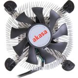 Akasa AK-CCE-7106HP CPU-koeler - Zwart - Laagprofiel