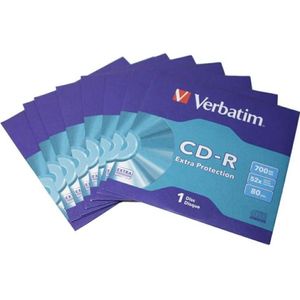 Verbatim CD-R Extra Protection 700MB 52X 43843, Optische gegevensdrager