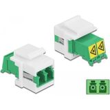 Delock - Keystone Module - Netwerk Accessoires - LC Duplex - Met Laserbeschermingsklep