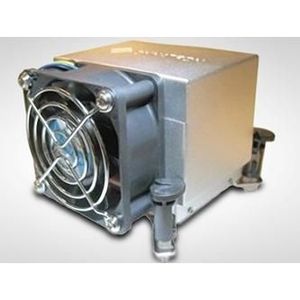 Intertech Socket 775, 2U, 74.375cbm/h, 51dBA, 4-pins (86 mm), Processorkoeler, Grijs