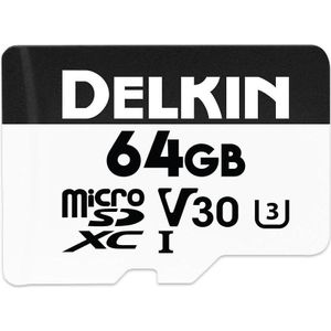 Delkin - HYPERSPEED UHS-I - microSD 64GB - R:100MB/s W:75MB/s - Geheugenkaart