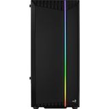 Aerocool - BIONICV1BK - Gaming-pc-behuizing - Zwart - Gehard Glas - RGB Verlichting