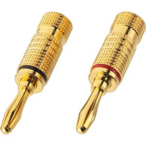 Monacor LS banaanstekkerpaar, Luidsprekeronderdelen, Rood