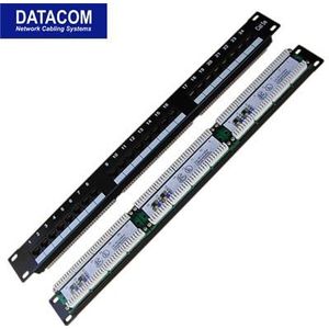 Havep DATACOM Patchpaneel 24x RJ-45,Cat5e UTP,1U,19" LSA, Server accessoires, Zwart