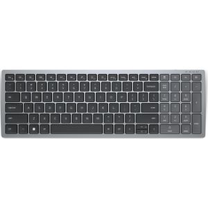 Dell Compact Multi-Device Draadloos Toetsenbord - KB740 - Frans (AZERTY) (FR, Draadloze), Toetsenbord, Grijs