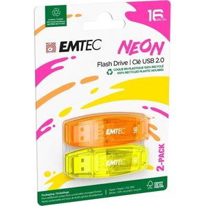 Emtec - C410 - USB-stick - Veelkleurig - 16 GB - USB 2.0