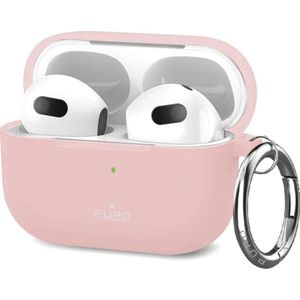 Puro ICON Case - Hoesje voor Apple Airpods 3 (różowy) (Koptelefoon tas), Hoofdtelefoon Tassen + Beschermende Covers, Roze