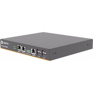 Vertiv 4-poorts ACS800 seriële console met analoge modem, externe AC/DC voedingsmodule - Jumper snoer: Plu, KVM schakelaars, Zwart