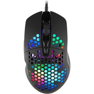 C-Tech - Scarab - Gaming Muis - Zwart - 7200 DPI - RGB Verlichting - Bedraad