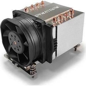 Dynatron A47 AMD AM4 AM5 Koeler 2U met 4 Heat Pipes en Aluminium Koelfinnen Actief met PWM en (78 mm), Processorkoeler