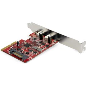 StarTech .com 2-poorts 10Gbps USB C PCIe Card Adapter, Controlekaart
