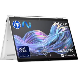 HP - EliteBook X Flip G1i - Notebook - Zilver - 14 inch - Intel Core Ultra 7 - 32 GB - 1000 GB