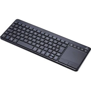 Renkforce MT-1006 (DE, Draadloze), Toetsenbord, Zwart