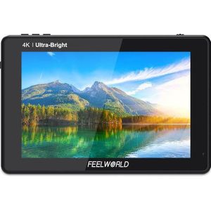 Feelworld LUT7S PRO 7 Inch 2200nits 3D LUT Touch Screen DSLR Camera Field Director AC Monitor (7", Volledige HD), Videomonitoren, Zwart