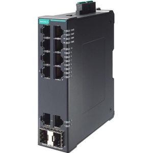 Moxa Kompakter industrieller Smart-Ethernet-Switch mit 8 101001000BaseT(X)-Ports, 2 10100 (8 ports), Netwerkschakelaar