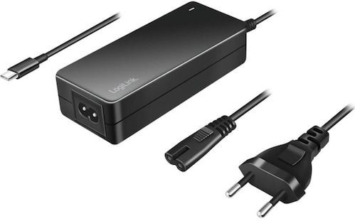 LogiLink Check (65 W), Voeding voor notebooks, Zwart