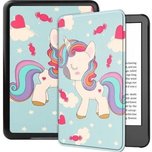 Cover-Discount Kindle 2022 (6.0 / 11.Gen.) - Beschermhoes Eenhoorn (Kindle), eReader accessoires, Bruin