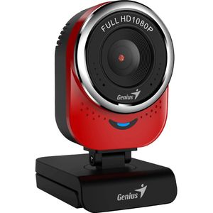 Genius QCam 6000 (2 Mpx), Webcam, Zwart, Rood