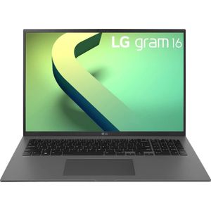 LG Gram 16 (16"", Intel Core i7-1260P, 16 GB, 512 GB, NL), Notebook, Grijs