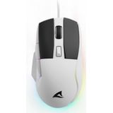 Sharkoon - SKILLER SGM35 - Muis - Wit - Bedraad - ATG4090-sensor