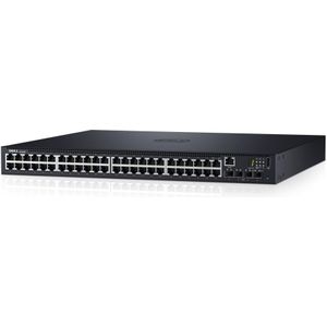 Dell Networking N1548P 48-poorts mngd Switch (52 Havens), Netwerkschakelaar, Zwart