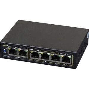 Pulsar Schakelaar POE 4+2 S64 (6 ports), Netwerkschakelaar