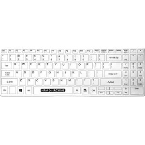 Man & Machine Europe manmachi man&machine toetsenbord its cool flat hygiënisch toetsenbord.wit.99 toetsen.nl (DE, Bedraad), Toetsenbord, Wit