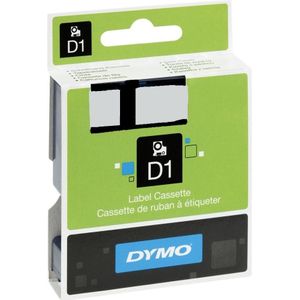 Dymo, Etiketteringstape, S0718070 (1.90 cm, Wit, Zwart)