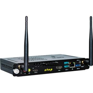 Step - OPS-7101 - Mini-PC - Zwart - Intel Celeron 5205U - 8GB RAM - 256GB SSD