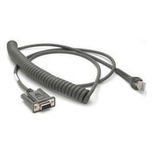 Zebra KABEL - RS232: DB9F, 9FT, Accessoires voor barcodescanners
