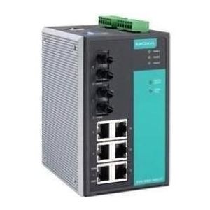 Moxa EDS-508A-MM-ST-T - Beheerde Ethernet-switch met 6 10100BaseT(X)-poorten, 2 100BaseFX multi-mode, Netwerkschakelaar