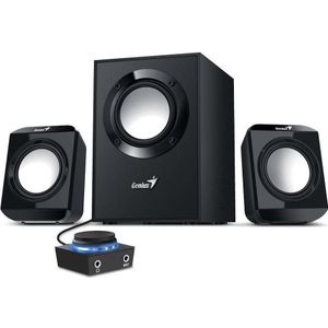Genius SW-2.1 300 II - PC-luidspreker - Zwart - 2.1-kanaalsysteem - 10 watt